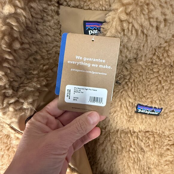 Patagonia Brown Sherpa Fleece Jacket Size Small New With Tags - Picture 2 of 11